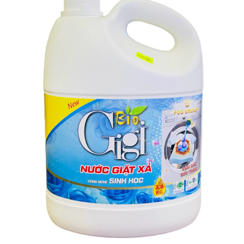 Nước giặt BIO GIGI  3.6kg - can béo nắp trắng