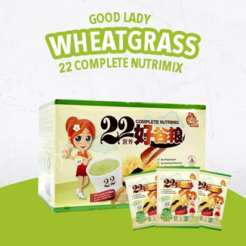 Bột ngũ cốc dinh dưỡng 22 Complete Nutrimix - Wheat Grass (Mầm lúa mì) - Hộp Giấy 625g